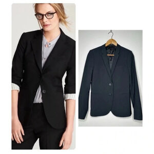 Theory Grey Matelda Tailor Two Button Wool Blazer Size 4